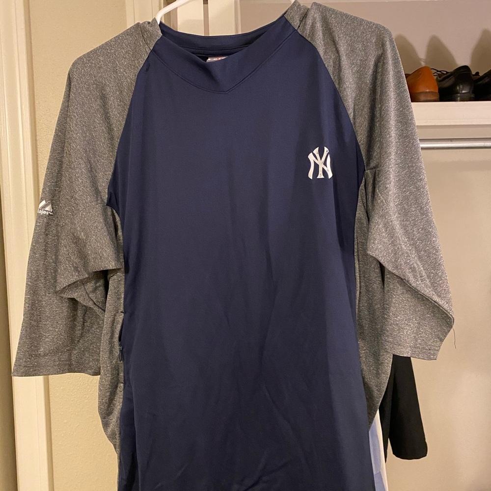 New York Yankees Majestic Authentic 3/4-Sleeve